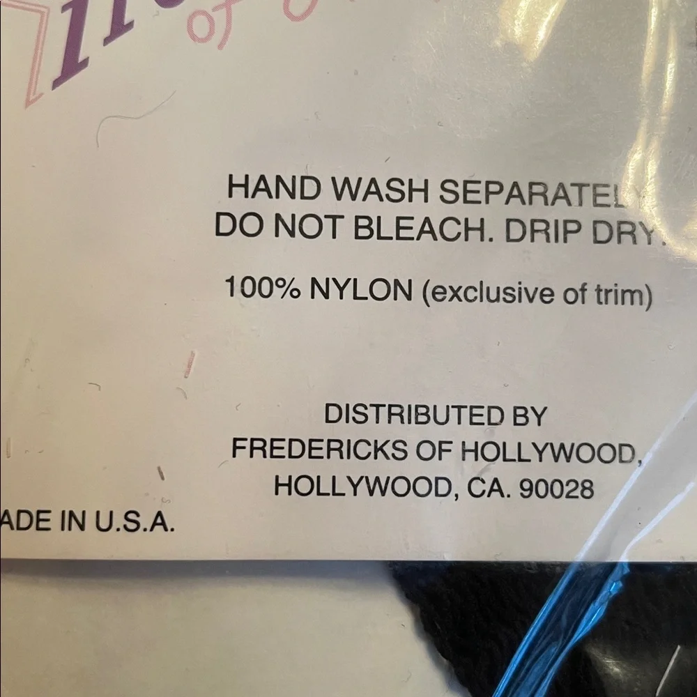 NEW Frederick’s of Hollywood Fishnet thigh high Hosiery Stockings Sheer BLACK